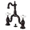 Kingston Brass Bridge Bathroom Faucet with Brass Pop-Up, Oil Rubbed Bronze KS7975PX - alternate 1